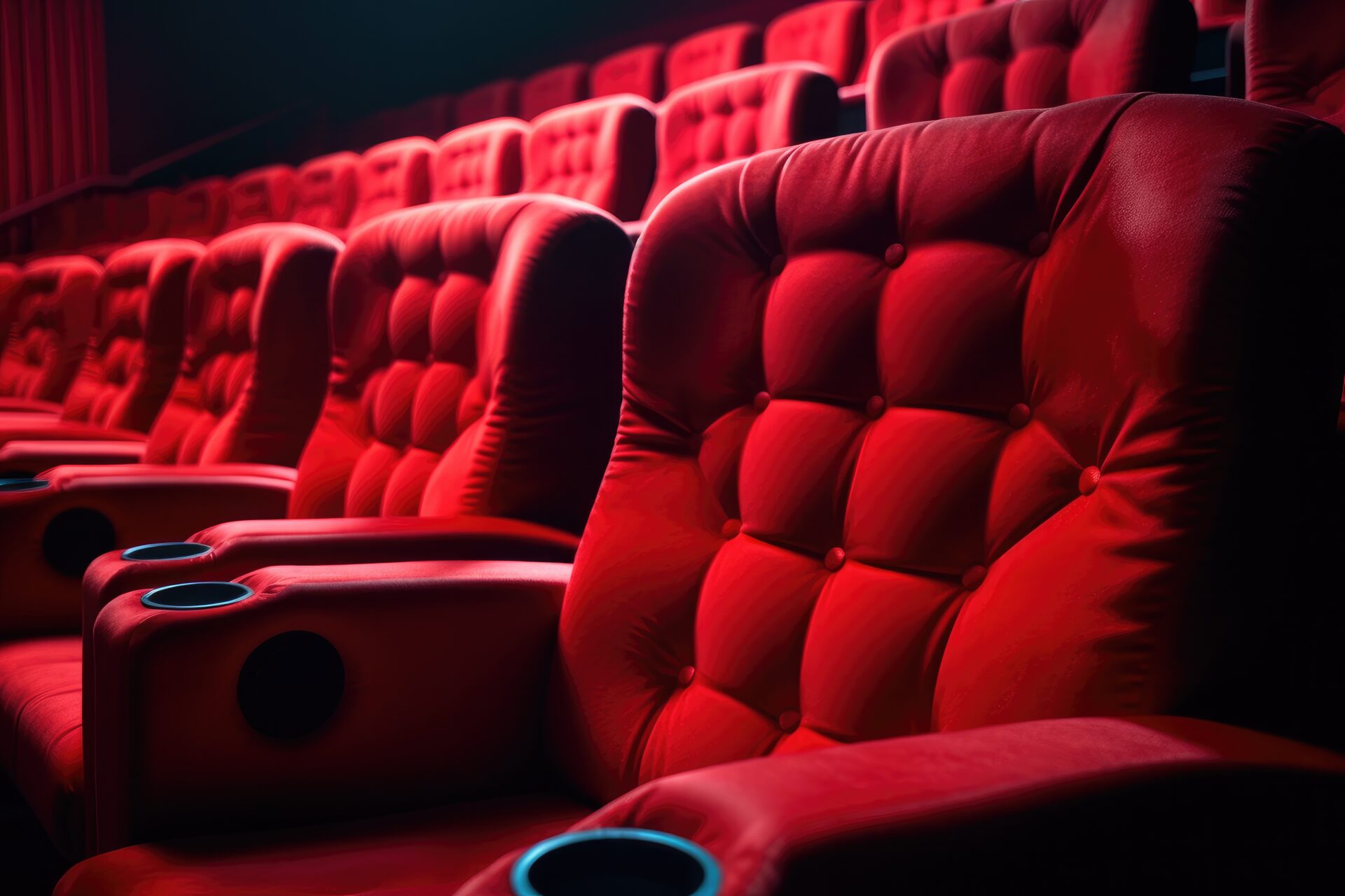 Classic Red Seat in Cinema