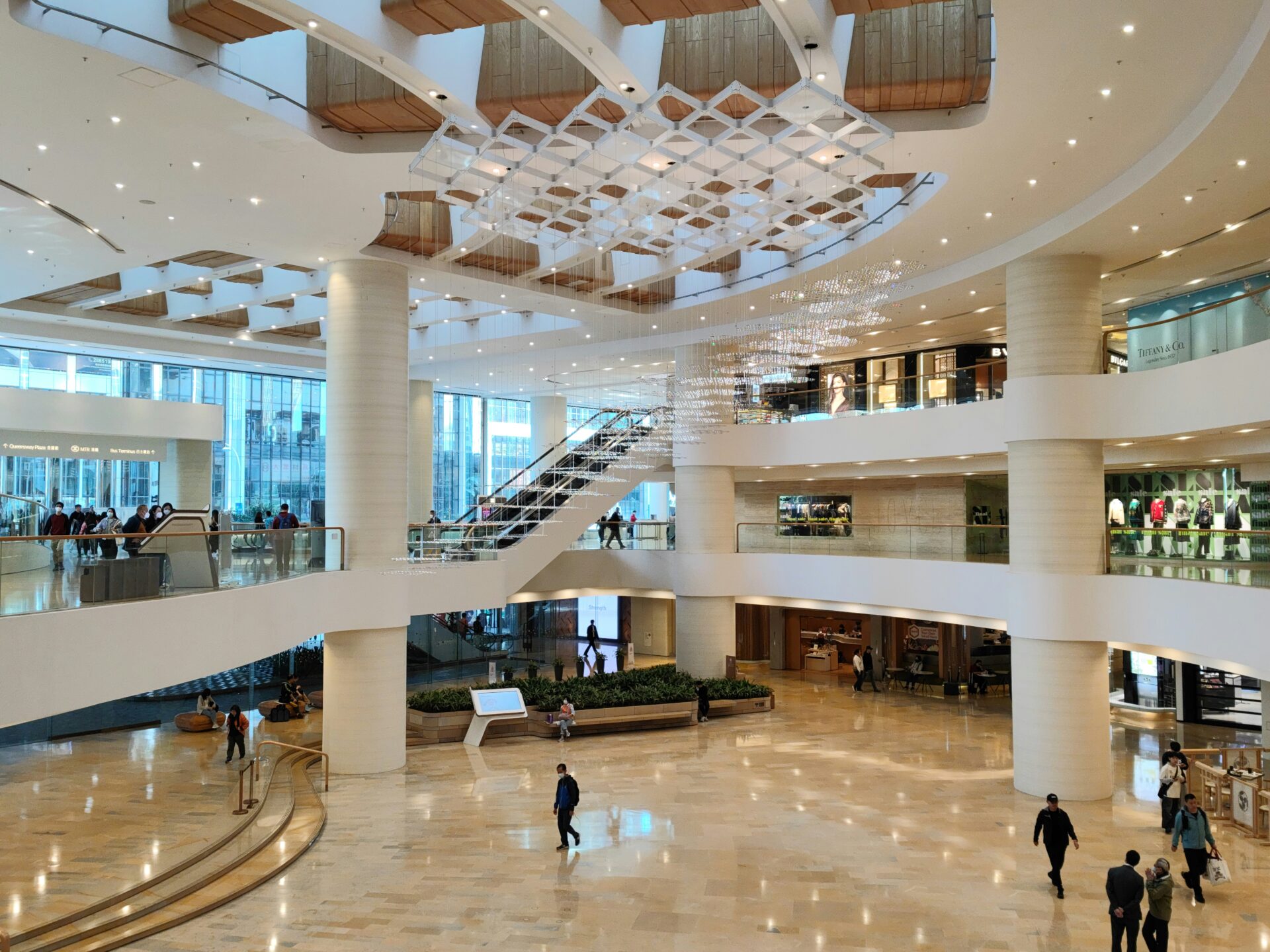 shopping mall in Admiralty in Hong Kong